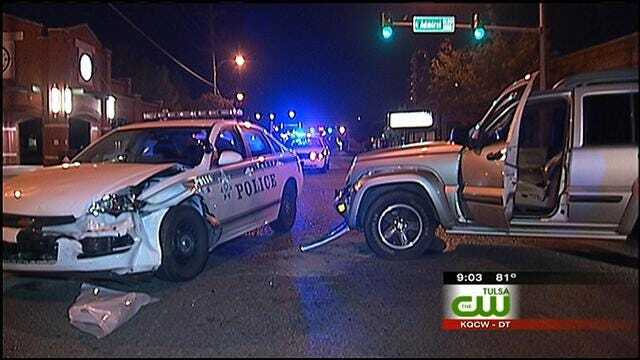 Tulsa Police: Driver Under The Influence Collides With Patrol Car