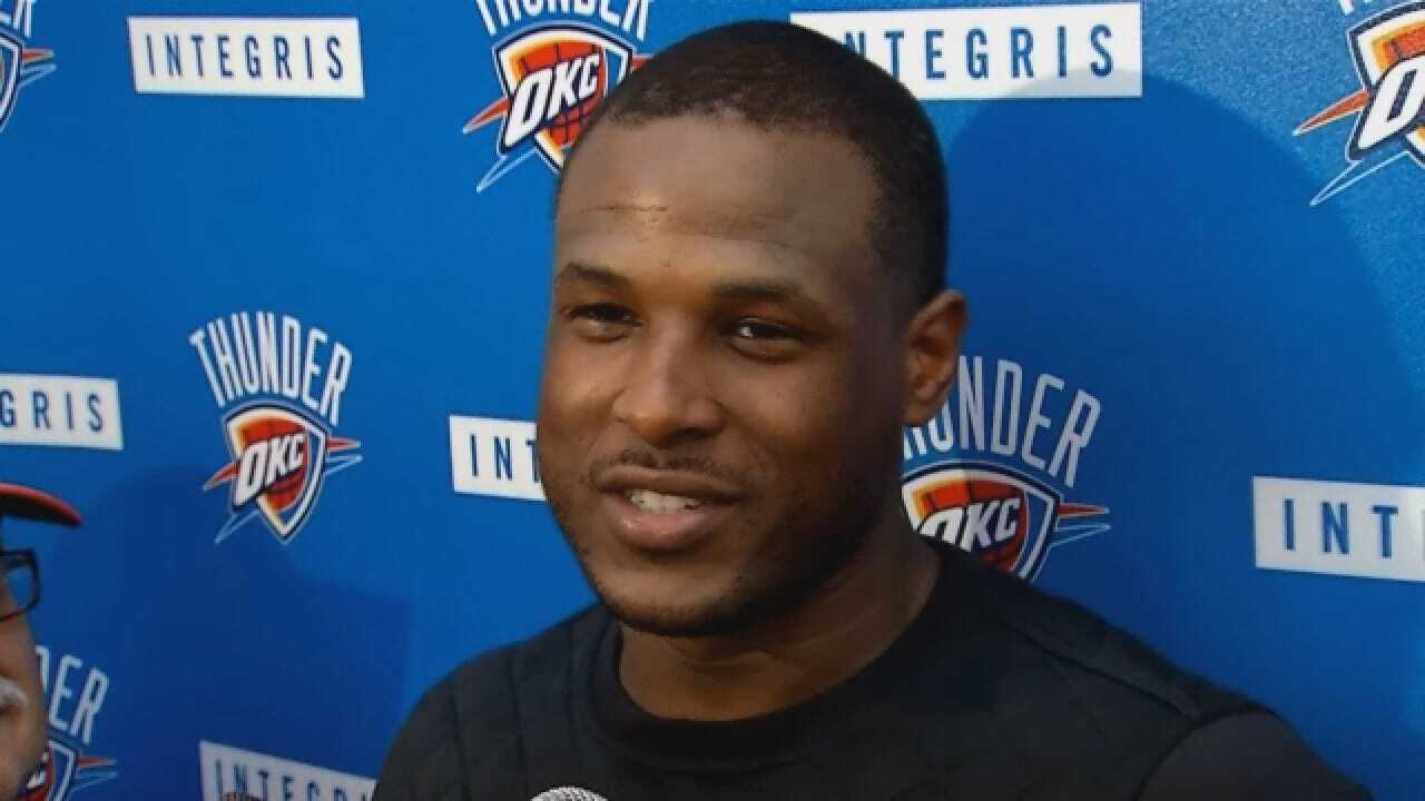 Dion Waiters Talks With Reporters After Sunday's Practice