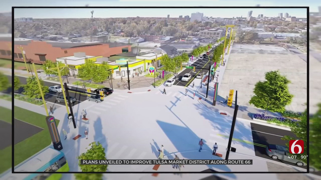 Plans Unveiled To Improve Tulsa's Market District Along Route 66