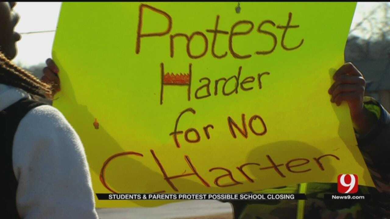 NE OKC Students, Parents Protest Possible School Closing