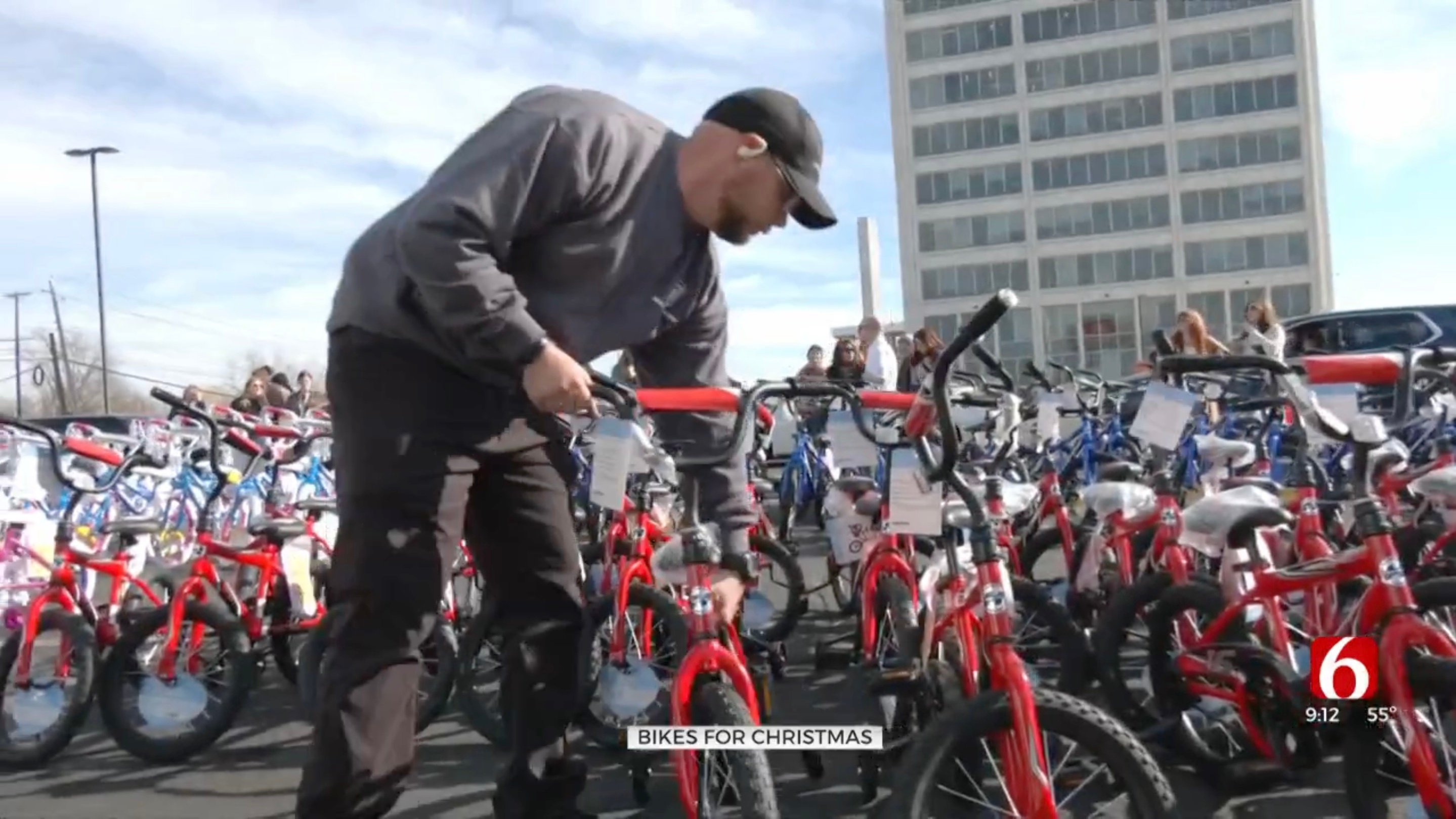 Burnstein Foundation Receives 200 Children's Bikes For Christmas