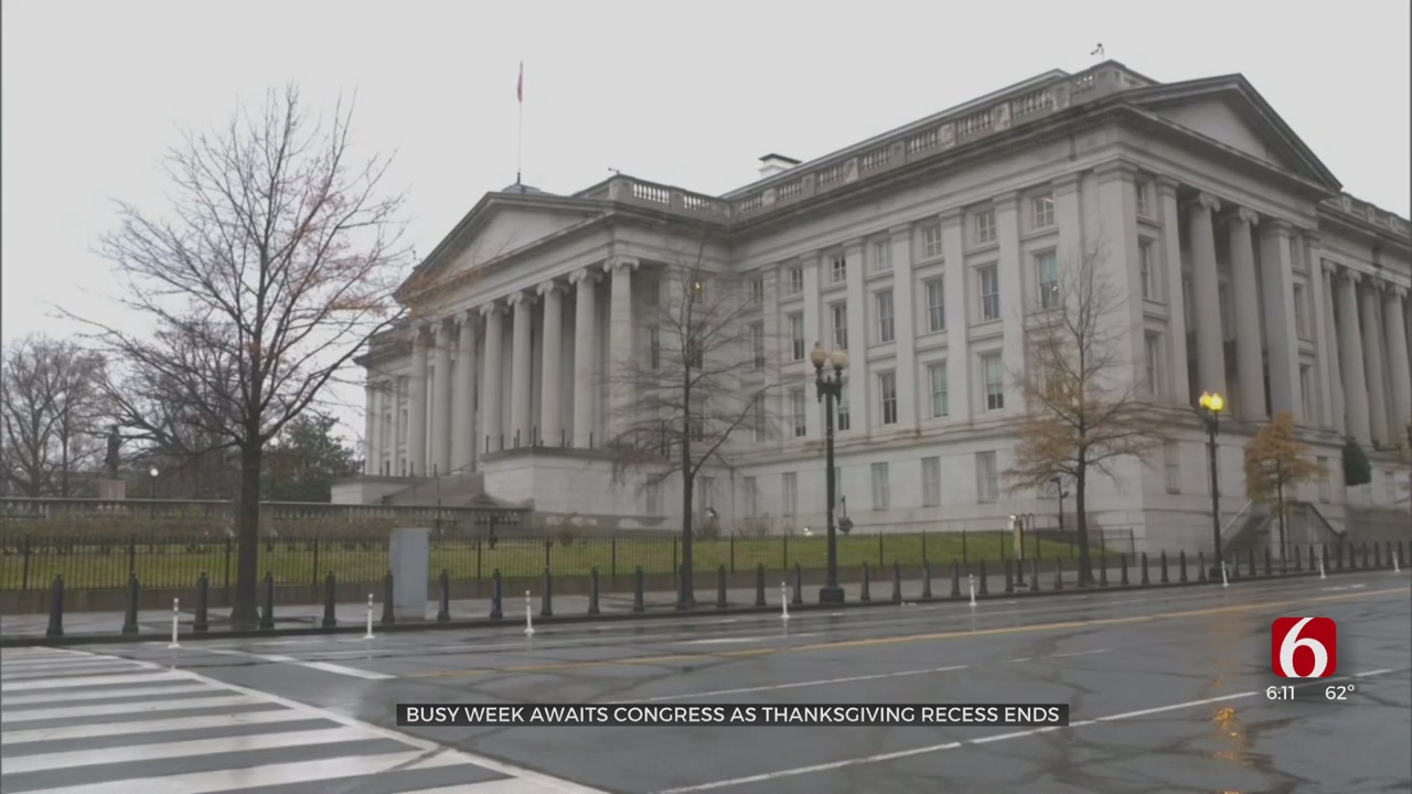 Busy Week Awaits Congress As Thanksgiving Recess Ends