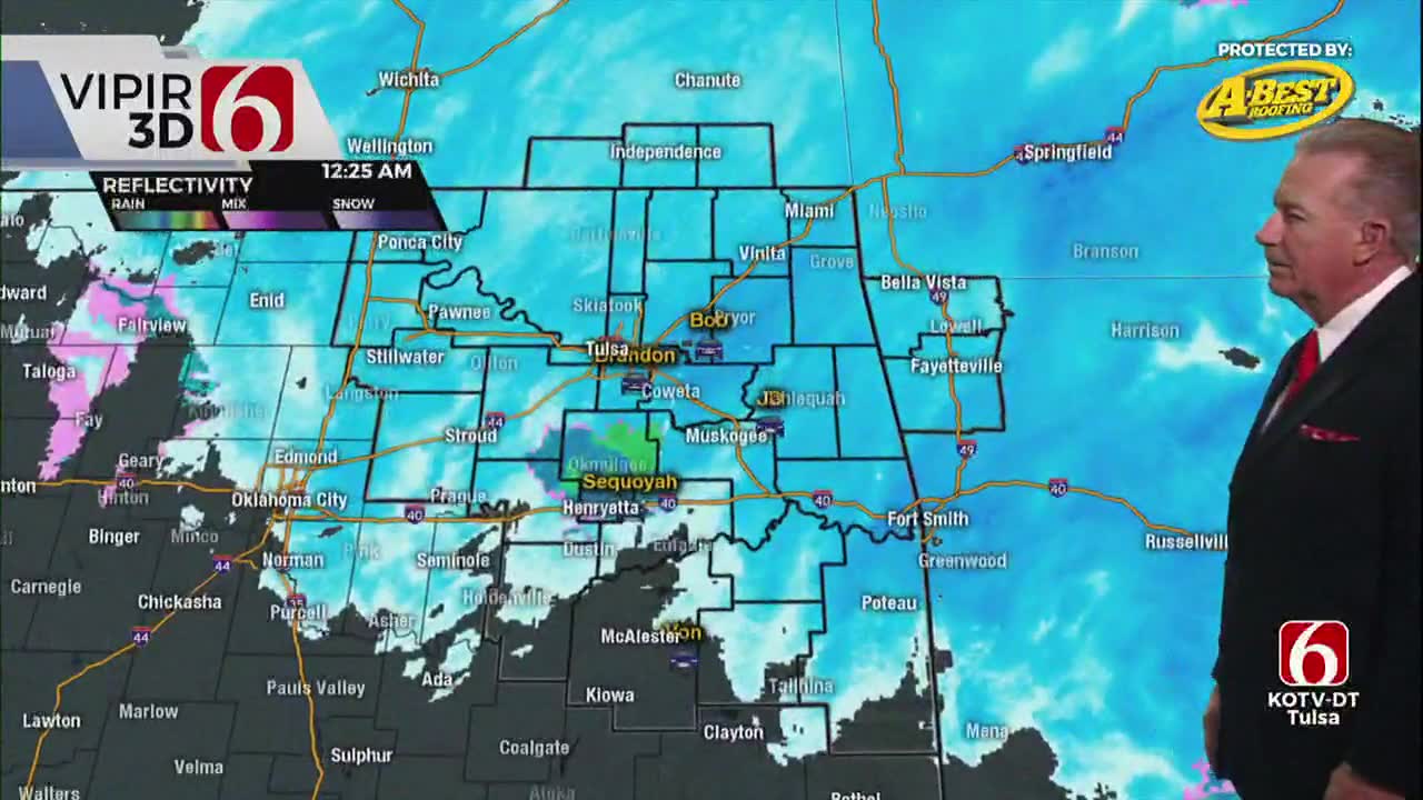 Winter Weather Sweeps Across Parts Of Green Country