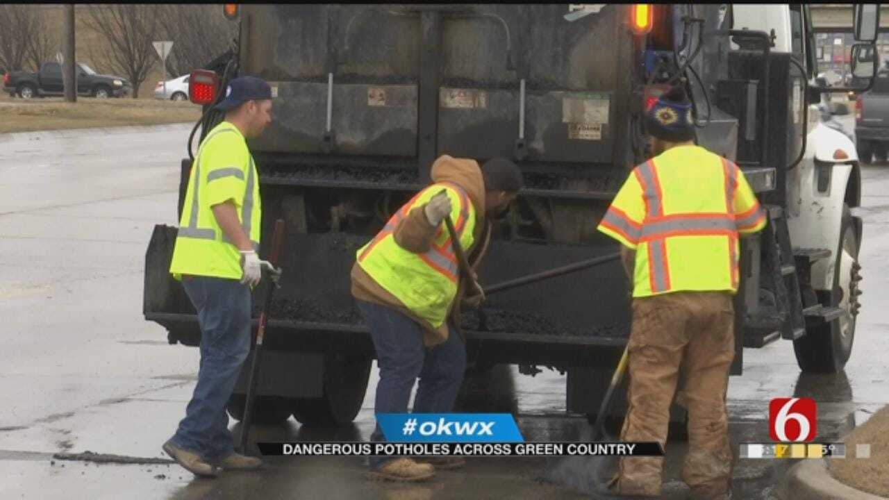 Weather Causing Persistent Pothole Problems In Tulsa