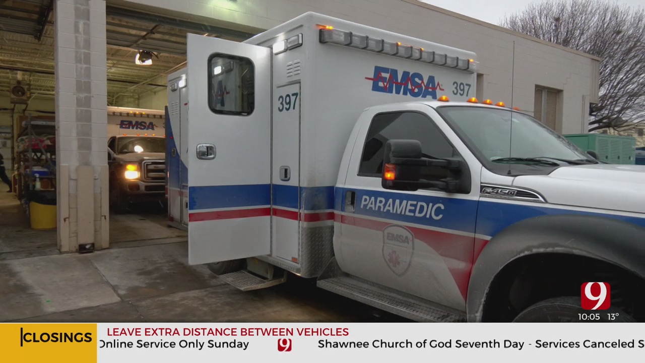 EMSA Fully Staffed Ahead Of Major Snowstorm, Drivers Asked To Stay Home 