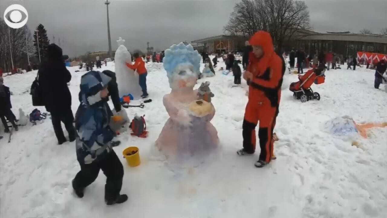 More Than 1,000 Competed In 'The Battle Of The Snowmen'
