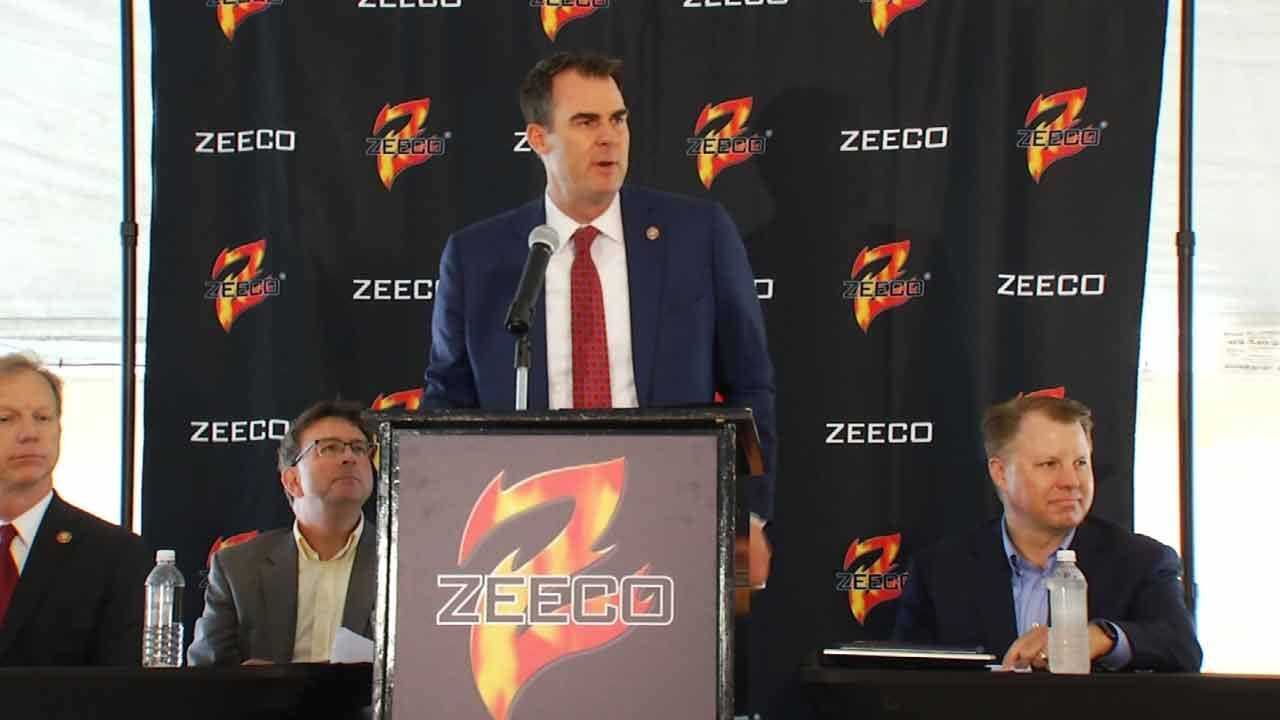 Governor Stitt Celebrates Zeeco Business Anniversary In Broken Arrow