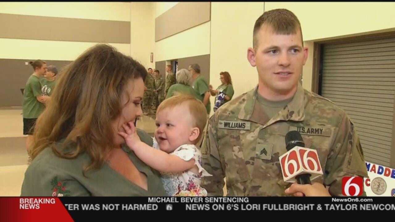 National Guard Members Return Home After Year Overseas