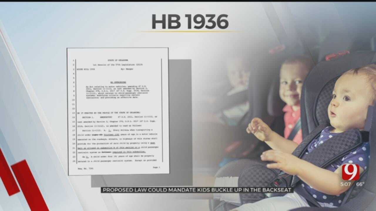 Proposed Oklahoma Law Could Mandate Children In The Back Seat To Wear Seat Belt