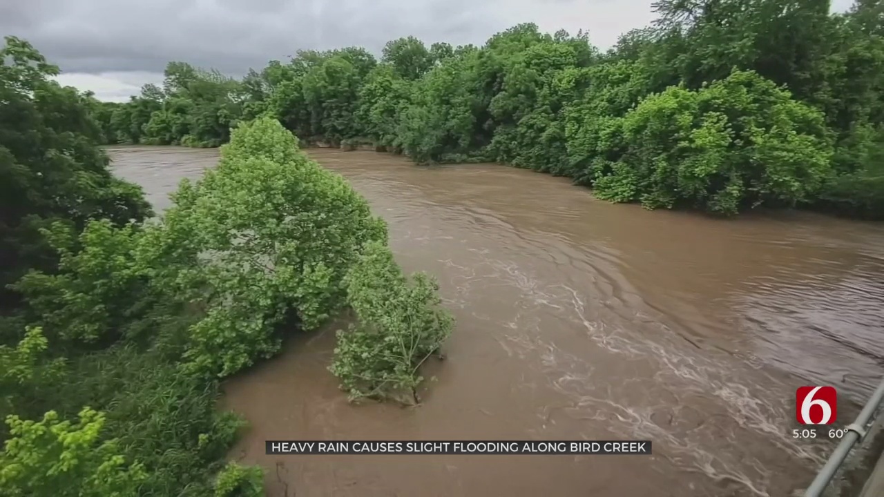 Heavy Rain Causes Slight Flooding Along Bird Creek