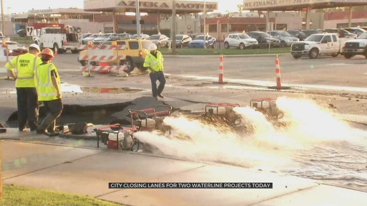 2 Water Line Repair Projects Start, Could Impact Tulsa Drivers