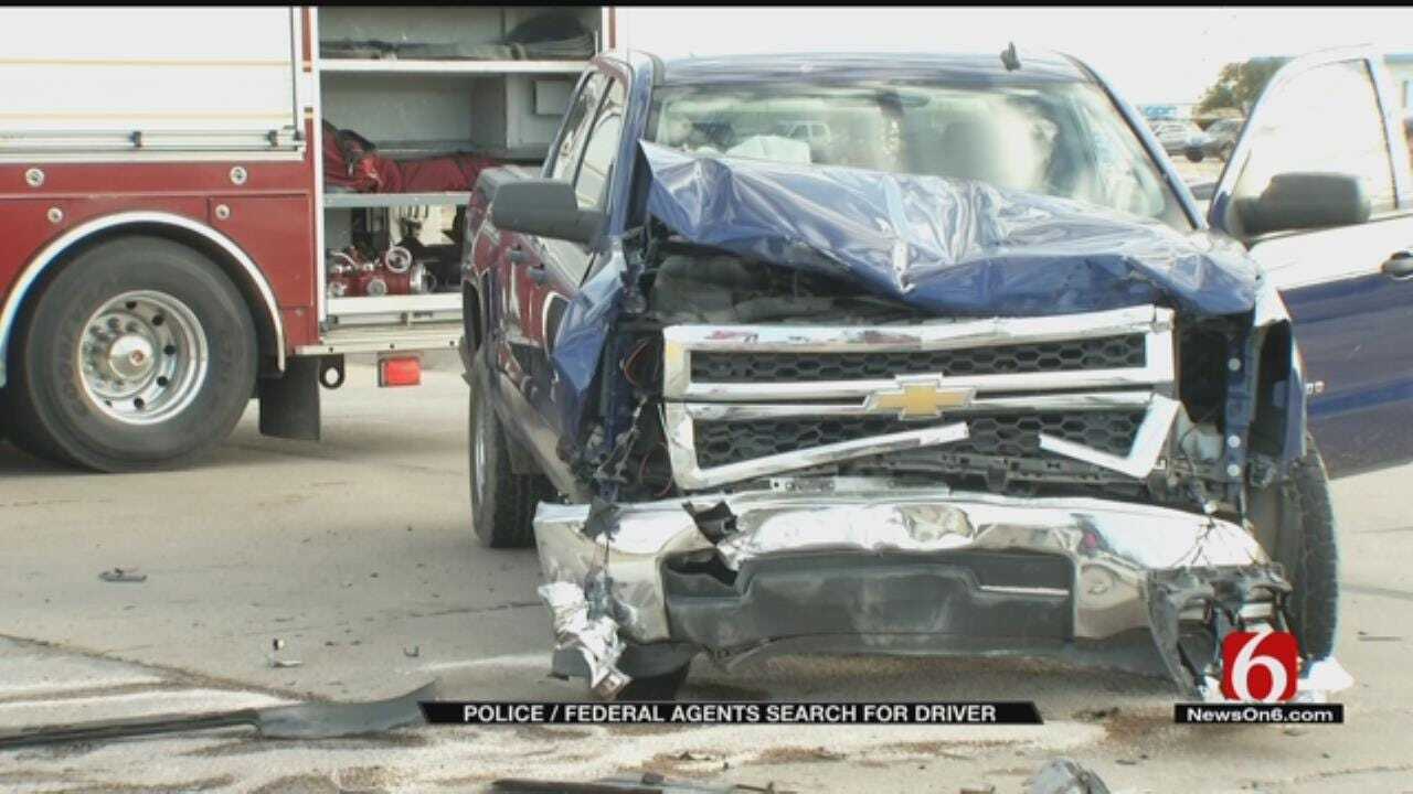 Man Runs From ICE Agents, Tulsa Rollover Crash