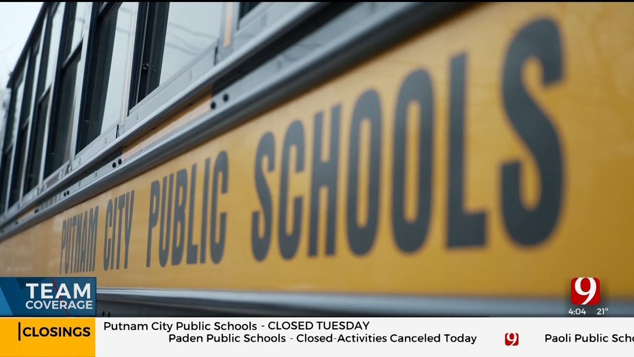 Putnam City Students Experience Bus Delays Due To Sleet, Freezing Temperatures