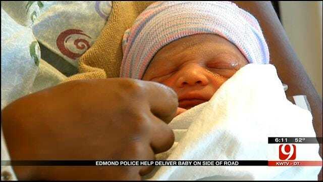 Traffic Stop Turns Into Police Escort, Baby Delivery In Edmond