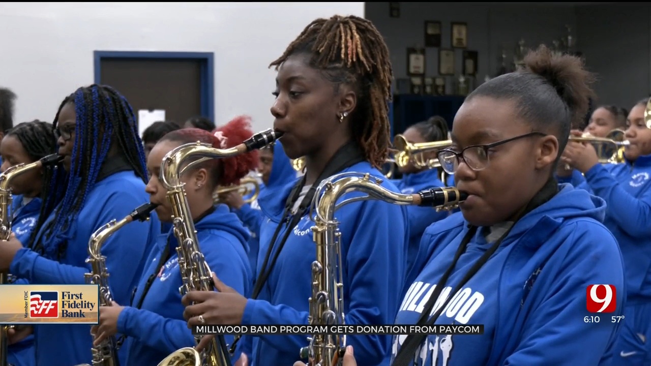 Millwood Band Program Receives Donation From Paycom