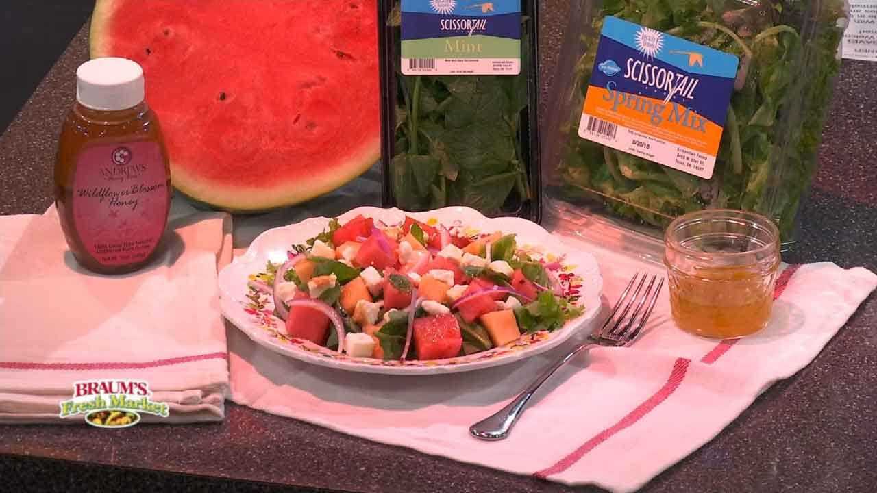 Watermelon And Spinach Salad