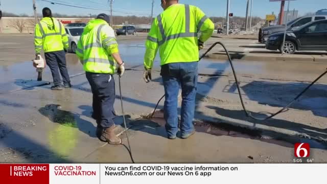 Tulsa Streets See Growing Number Of Potholes After Deep Freeze 
