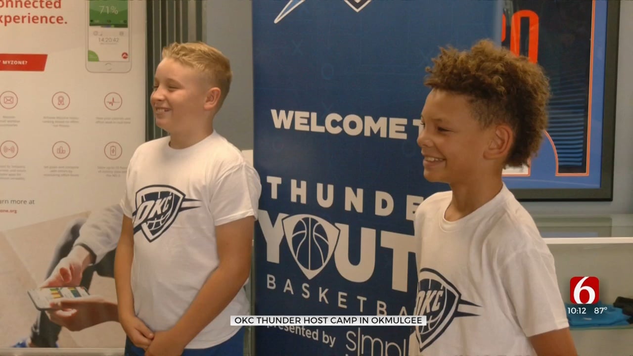 Kids Learn Life And Basketball Skills At OKC Thunder Youth Camp