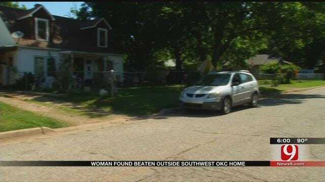Woman Found Beaten Outside Southeast OKC Home