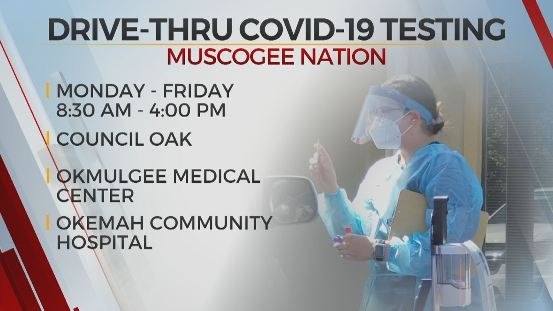 Muscogee Nation Offers Drive-Thru COVID-19 Testing