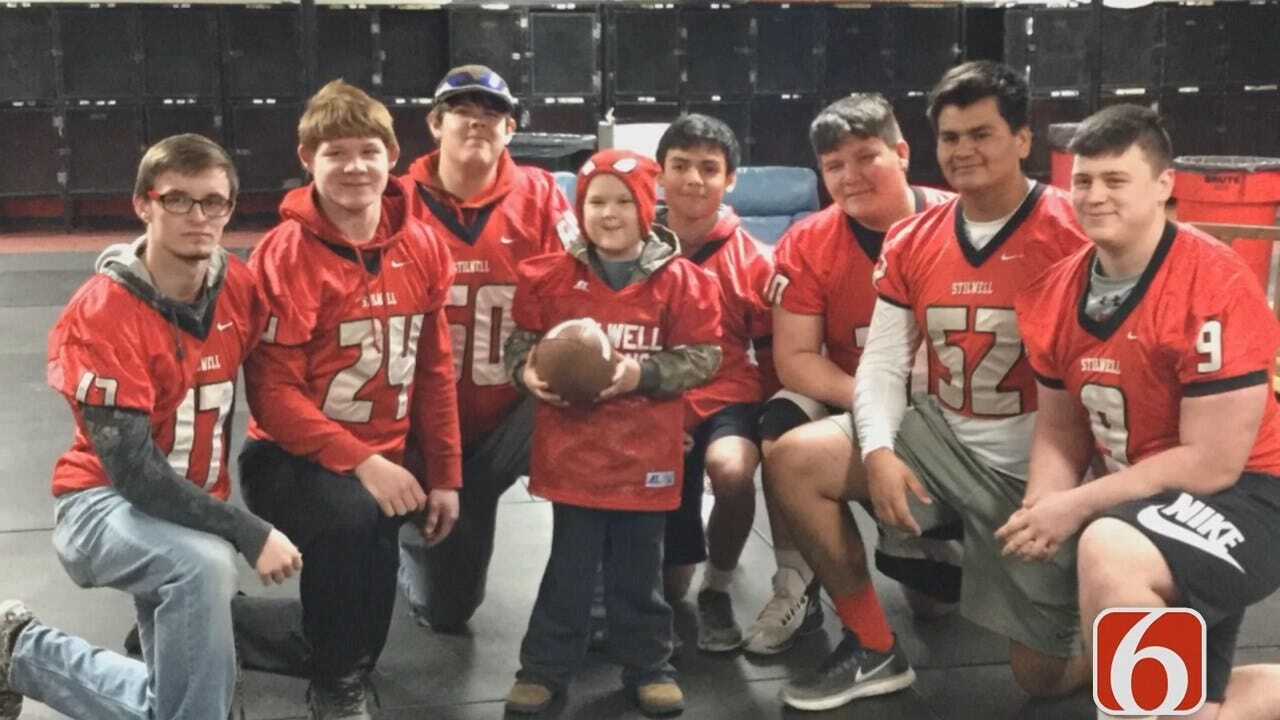 Tess Maune: Stilwell Boy Battling Cancer Suits Up With Varsity Football Team