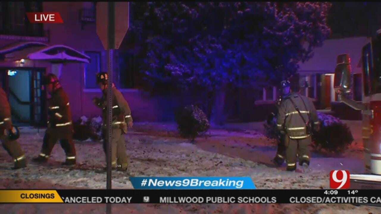 Crews Work Early Morning Fire In NW OKC