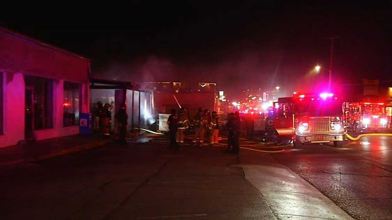 Tulsa Firefighters Put Out Large Fire At Cherry Street Subway