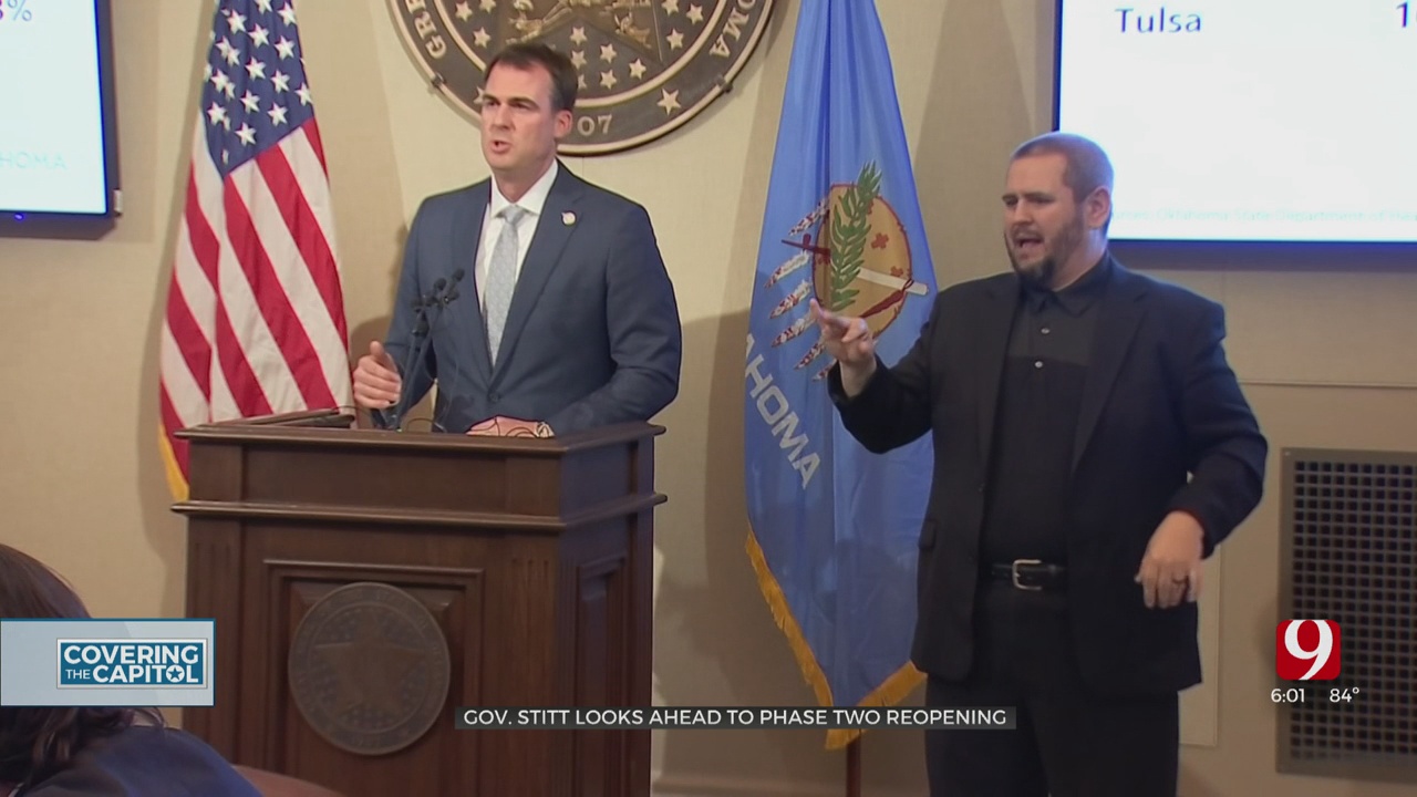 Gov. Stitt Says Oklahoma In ‘Great Shape’ For Phase 2 Of Reopening