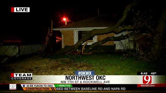 Severe Storm Damages NW OKC Neighborhood