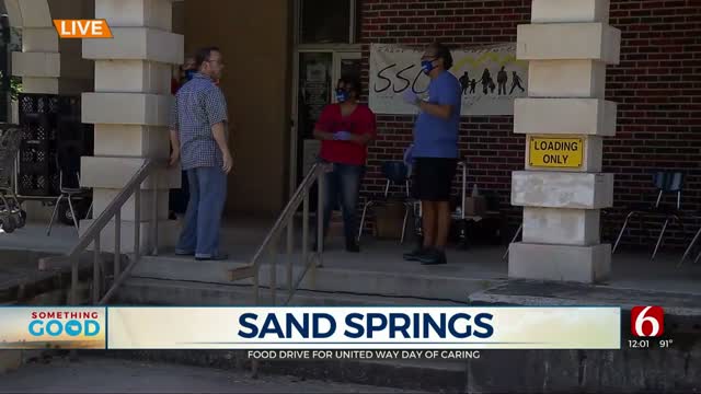 Watch: United Way Holds Food Drive On Day Of Caring