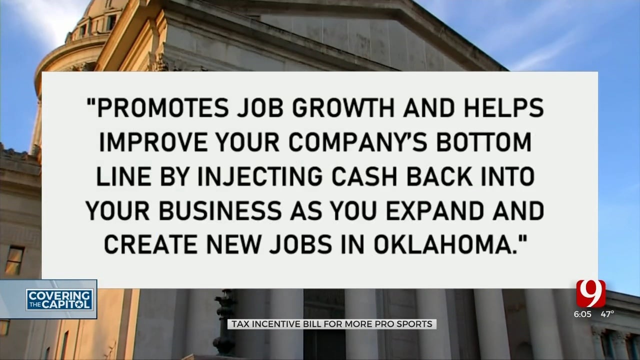 State Leaders Push New Bill That Would Incentivize Professional Sports Teams Move To Oklahoma