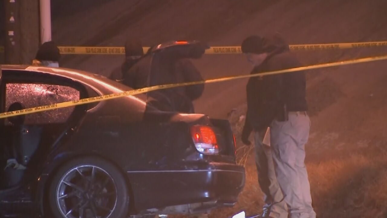 Tulsa Police: Man Found Dead With Gunshot Wound Following Crash