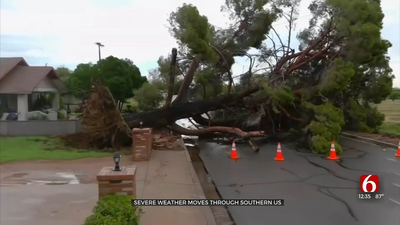 Severe Weather Moves Through Southern US