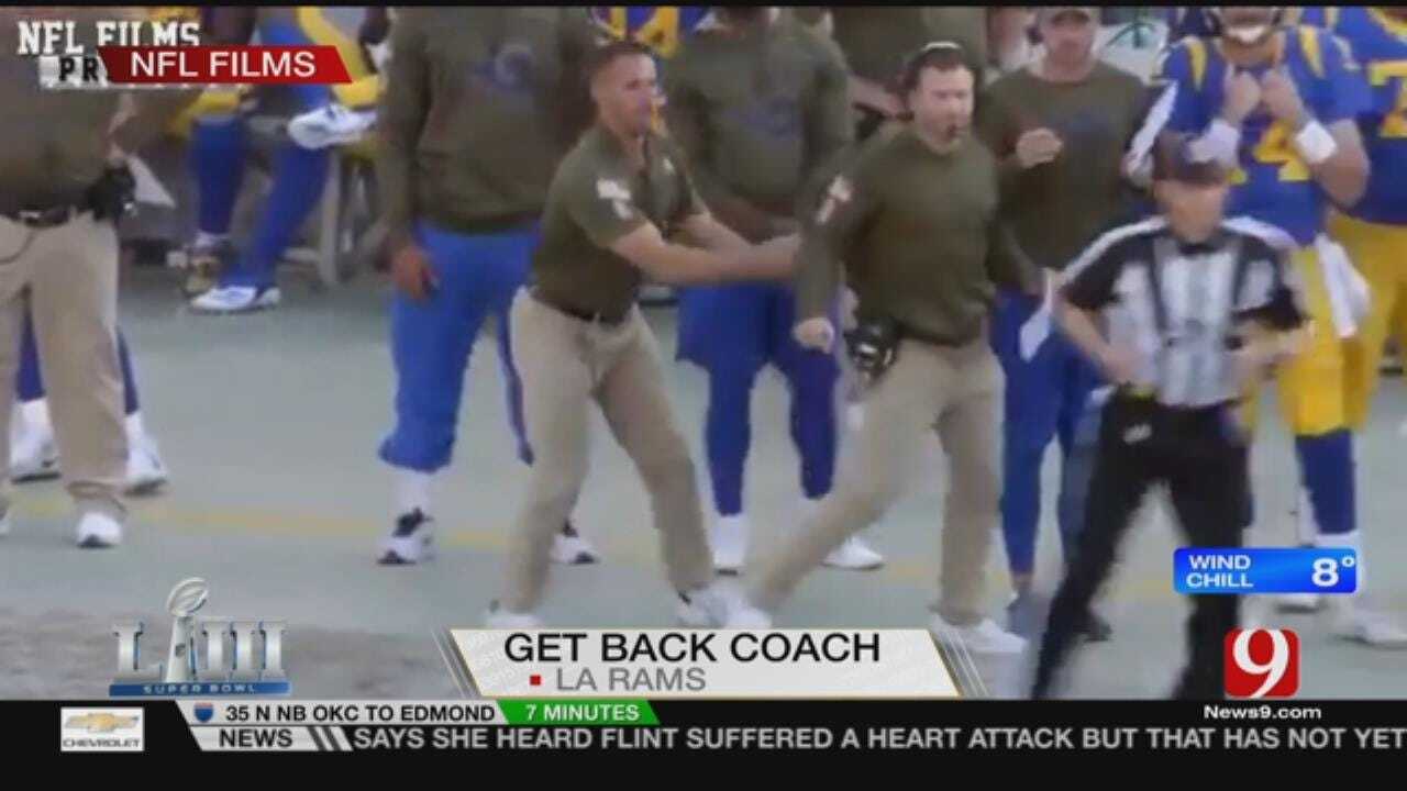 Jed And Lacey Reenact the LA Rams Viral 'Get Back' Coach Routine