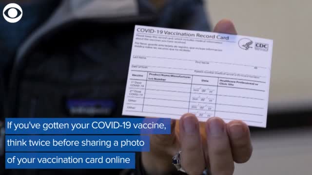 What To Know: Why You Shouldn’t Share Photos Of Your COVID-19 Vaccine Card