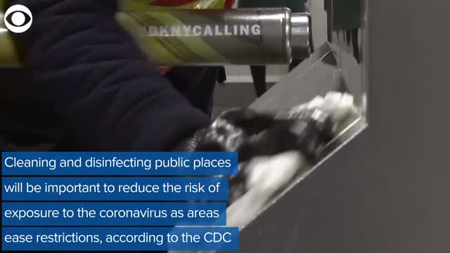CDC Offers tips For Disinfecting As Areas Reopen