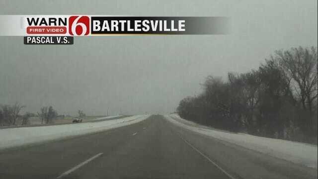 WEB EXTRA: Bartlesville-Area Road Conditions Sunday