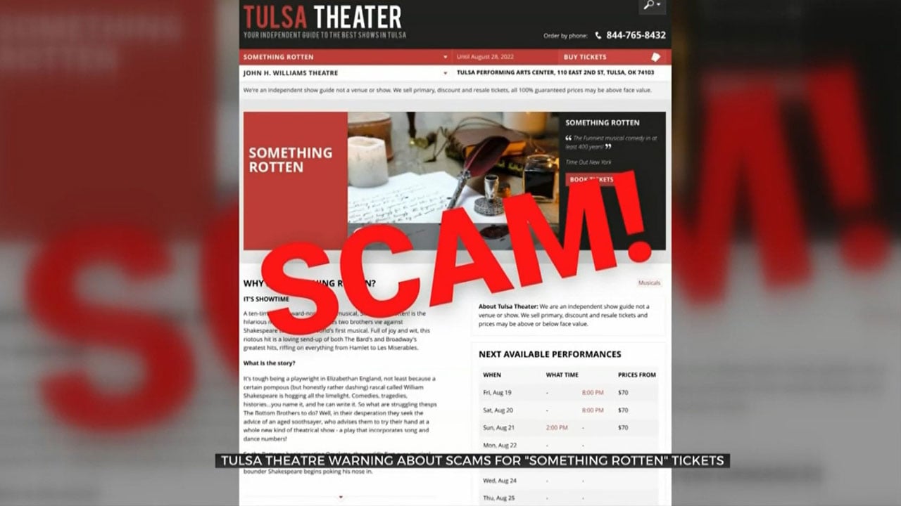 Tulsa Performing Arts Center Warning About Scam Ticket Sites