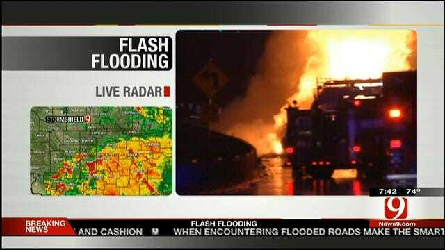 Fiery Semi Crash On I-44 Near Penn