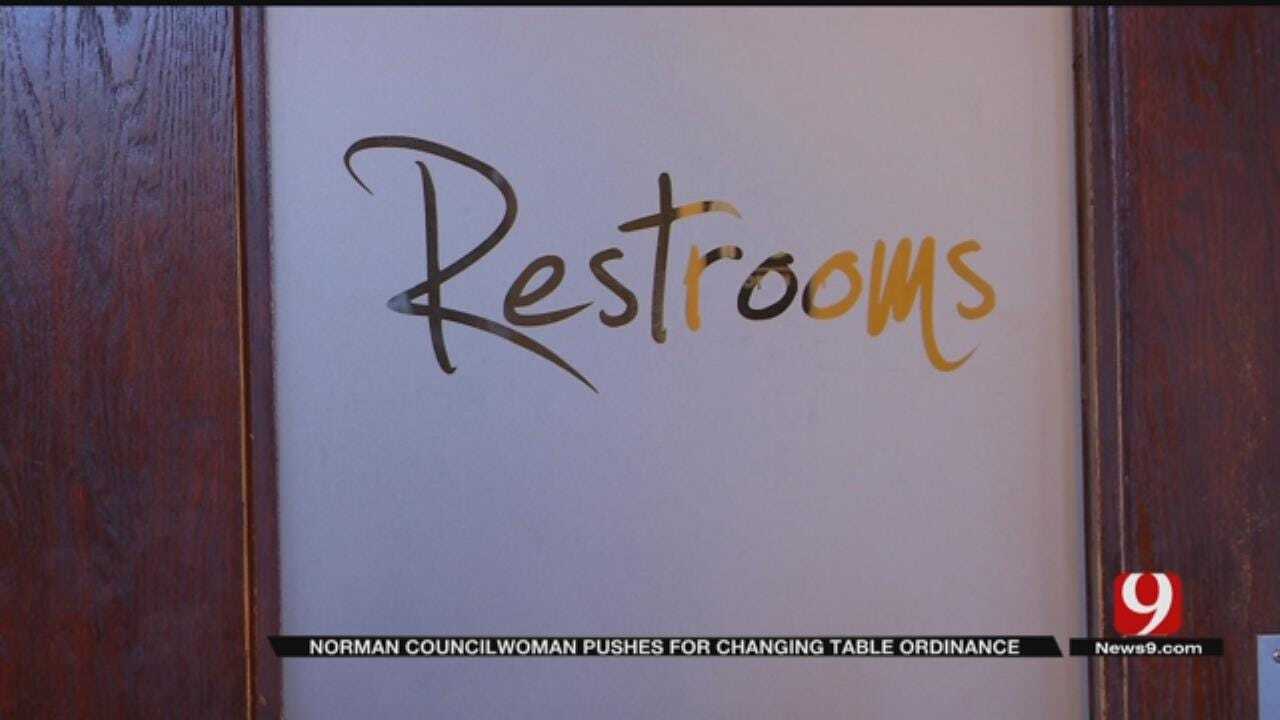 Norman Councilwoman Pushes For Changing Tables In Both Men's, Women's Restrooms