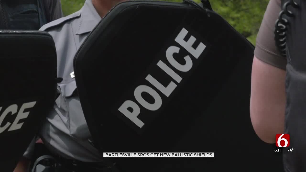 'Another Level Of Protection': All Bartlesville School Resource Officers Given New Ballistic Shields