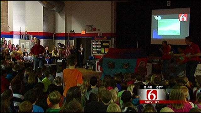 Trav's Wild Weather Camp Invades Bixby Elementary
