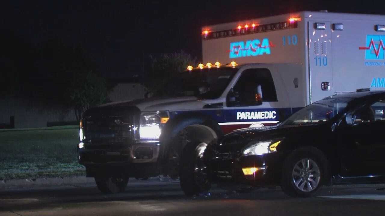 WEB EXTRA: Video From Scene Of Tulsa EMSA Ambulance Crash