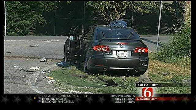 Tulsa Police: Woman Dead, Teen Critical After Car Broadsides Their Minivan