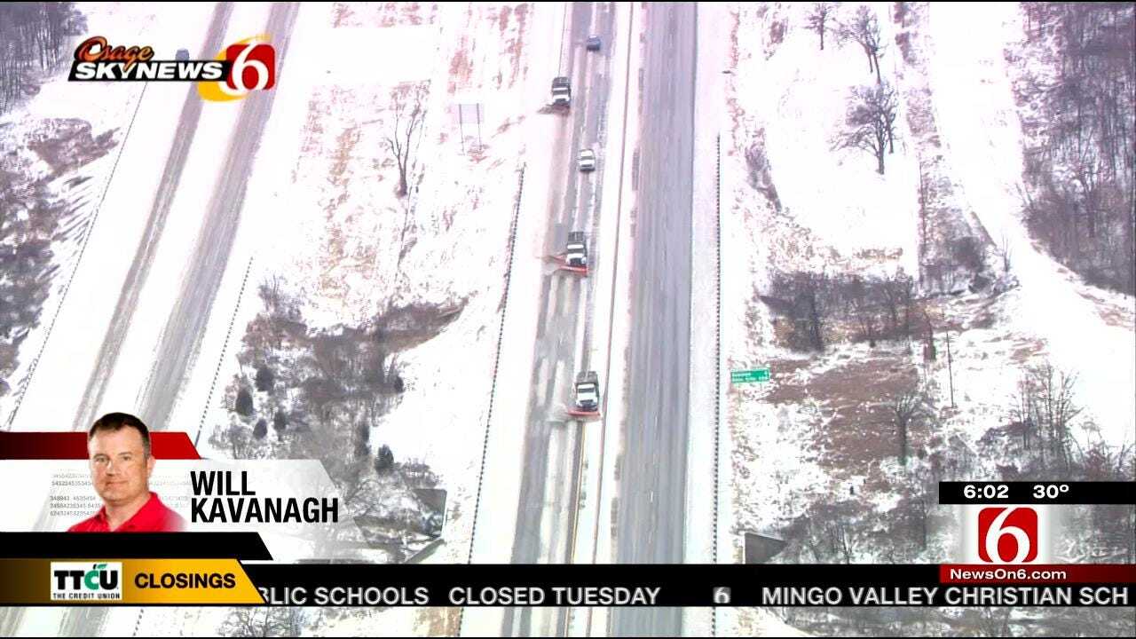 Osage SkyNews 6 HD Tours Tulsa Area, Checks Out Road Conditions