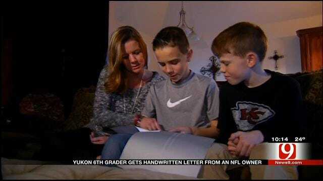 Yukon Boy Gets Handwritten Letter From NFL Team Owner