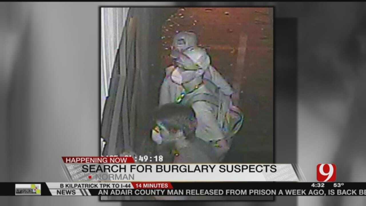 Norman PD Searches For Burglary Suspects Caught On Camera