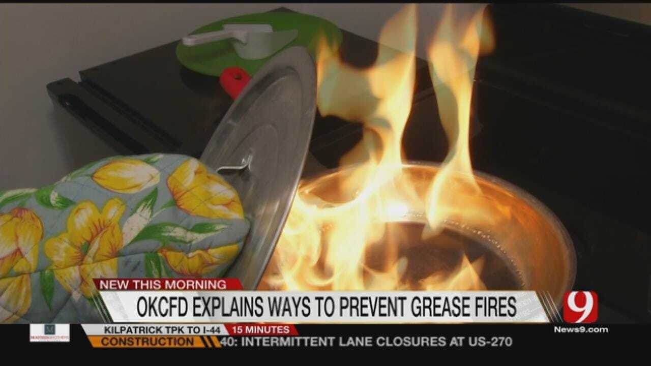 OKCFD Explains Ways To Put Out Grease Fires