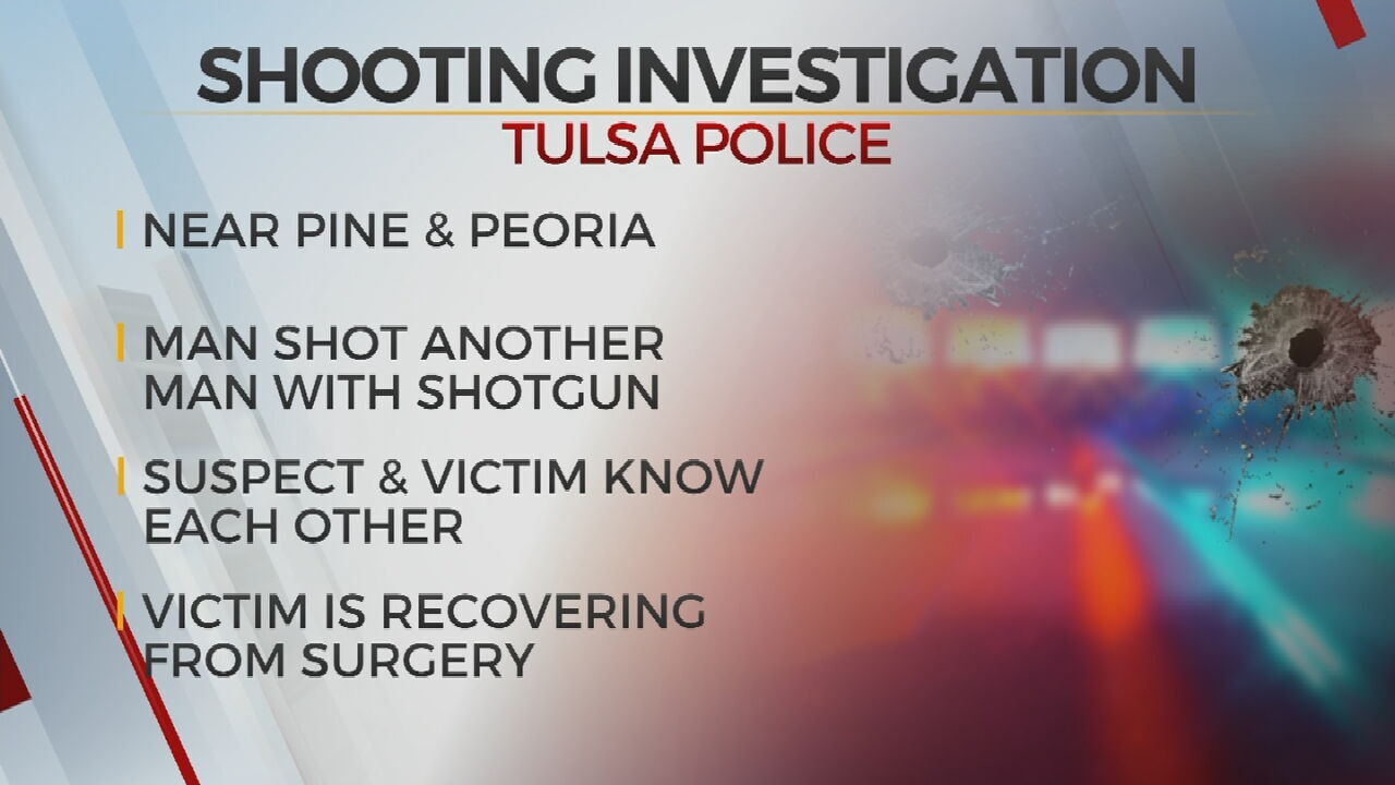 Tulsa Police Investigate After Man Injured By Shotgun Blast In Early Morning Shooting