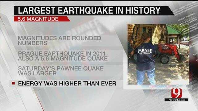 Pawnee Earthquake Officially The Largest In State History